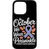 Stomach Cancer Warrior Gifts for Women a Custodia per iPhone 15 Pro Max Consapevolezza del cancro allo stomaco Pervinca Novembre Cancro allo stomaco