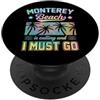 Matching Monterey Beach California Vacat Monterey Beach sta chiamando e devo andare in California Matching PopSockets PopGrip Adesivo