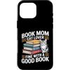 Reading Cat Lover Bookworm Mom Sunset Custodia per iPhone 16 Pro Max Prenota Mom Cat Lover va bene con una buona lettura