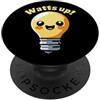 Watts Up Cute Electrician Light Bulb Car Watts Up Carino Elettricità Lampadina Cartoon Pun Elettricista PopSockets PopGrip Adesivo