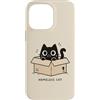 Homeless Cat Custodia per iPhone 14 Pro Max Homeless Cat Box Gatto Divertente Gattino Carino Gatto Nero