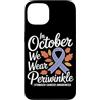 Stomach Cancer Warrior Gifts for Women a Custodia per iPhone 13 Consapevolezza del cancro allo stomaco Pervinca Novembre Cancro allo stomaco