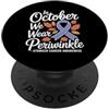 Stomach Cancer Warrior Gifts for Women a Consapevolezza del cancro allo stomaco Pervinca Novembre Cancro allo stomaco PopSockets PopGrip Adesivo