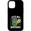 Kids Soccer Football Birthday Shirts And Custodia per iPhone 12/12 Pro It's My 8th Birthday Soccer Ball Field 8 Anno vecchio ragazzo