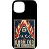 Christian Revival Jesus Fire Kingdom Fai Custodia per iPhone 15 Brucia per il revival del fuoco cristiano del regno