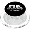 It's OK I'm On 500 mgs of Fukitol Sarcas Va bene. Sono su 500 mg di Fukitol Divertente Design Sarcastico PopSockets PopGrip per MagSafe