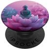 Buddha Designs by Kajiro Buddha astratto - fiore di loto - buddismo spirituale buddista PopSockets PopGrip Adesivo