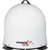Camping First Satmex Dome - Antenna Satellitare (Completamente automatica, orienta Astra 19,2° Est, cupola robusta, senza alimentazione aggiuntiva, ideale per uso mobile) - Bianco
