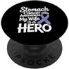 Stomach Cancer Warrior Gifts for Women a Consapevolezza del cancro allo stomaco Pervinca Novembre Cancro allo stomaco PopSockets PopGrip Adesivo