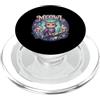 Meowl Funny Cat Owl Youth Meme Trendy Me Meowl Cat Owl Meme Brainrot Bambini Maledetto Stupido Gen Alpha Carino PopSockets PopGrip per MagSafe