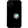 Matching Light Teal Aqua Color Graphic T Custodia per iPhone 11 Grafica verde acqua acqua chiaro cuore caricato verde acqua chiaro