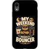 Jimbeels Custodia per iPhone XR My Weekend Needs A Bouncer umorismo riposo