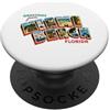 Greetings From Miami Beach Saluti da Miami Beach PopSockets PopGrip Adesivo