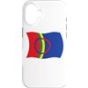 Living Flags Custodia per iPhone 16 Bandiera ondulata del popolo Sami Lapponia Sapmi Norvegia