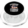 Stomach Cancer Warrior Gifts for Women a Consapevolezza del cancro allo stomaco Pervinca Novembre Cancro allo stomaco PopSockets PopGrip per MagSafe