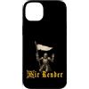 Medieval Renaissance Ren Faire Jousting Custodia per iPhone 14 Plus Sir Render Surrender Divertente Cavaliere Medievale Meme