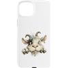 Whimsical Farm Friends Custodia per iPhone 15 Plus Adorabile capra capra stravagante animale arte