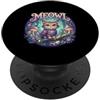 Meowl Funny Cat Owl Youth Meme Trendy Me Meowl Cat Owl Meme Brainrot Bambini Maledetto Stupido Gen Alpha Carino PopSockets PopGrip Adesivo