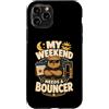 Jimbeels Custodia per iPhone 11 Pro My Weekend Needs A Bouncer umorismo riposo