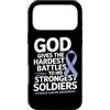 Stomach Cancer Warrior Gifts for Women a Custodia per iPhone 17 Pro Max Consapevolezza del cancro allo stomaco Pervinca Novembre Cancro allo stomaco