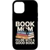 Reading Cat Lover Bookworm Mom Sunset Custodia per iPhone 12/12 Pro Prenota Mom Cat Lover va bene con una buona lettura