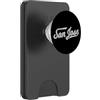 SAN JOSE CALIFORNIA BAY AREA RETRO VINTA CITTÀ DI SAN JOSE CALIFORNIA VARSITY SCRIPT SILICON VALLEY PopSockets PopWallet per MagSafe