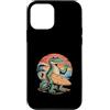 Surfing Alligator Beach Summer Wave Retr Custodia per iPhone 12 mini Cool Crocodile Surfer Tramonto Ocean Vibes Retro