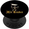 Medieval Renaissance Ren Faire Jousting Sir Render Surrender Divertente Cavaliere Medievale Meme PopSockets PopGrip Adesivo