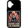 Christian Revival Jesus Fire Kingdom Fai Custodia per iPhone 16 Brucia per il revival del fuoco cristiano del regno