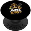 Padel King Lion: Le Migliori Magliette D Lion Padel King: Il Miglior Giocatore Di Padel, Campione PopSockets PopGrip Adesivo
