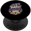 Mothers Cheerleader Support Designs Sideline Coach Dal Giorno Uno Cheer Famiglia Cheerleader Mamma PopSockets PopGrip Adesivo