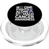 Stomach Cancer Warrior Gifts for Women a Consapevolezza del cancro allo stomaco Pervinca Novembre Cancro allo stomaco PopSockets PopGrip per MagSafe