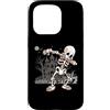 Funny Halloween Shirts Women Kids Men Sc Custodia per iPhone 15 Pro Halloween Ragazzi Uomini Dabbing Scheletro Skull Rib Cage Dab Dance
