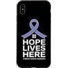 Stomach Cancer Warrior Gifts for Women a Custodia per iPhone XS Max Consapevolezza del cancro allo stomaco Pervinca Novembre Cancro allo stomaco