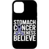 Stomach Cancer Warrior Gifts for Women a Custodia per iPhone 12/12 Pro Consapevolezza del cancro allo stomaco Pervinca Novembre Cancro allo stomaco
