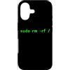 FUNNY PROGRAMMING PRESENTS Custodia per iPhone 17 Sudo rm -rf/Funny Linux Shell Programmazione Coder Coder Pun
