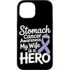 Stomach Cancer Warrior Gifts for Women a Custodia per iPhone 15 Consapevolezza del cancro allo stomaco Pervinca Novembre Cancro allo stomaco