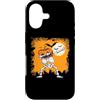 Funny Halloween Shirts Scary Gifts Men W Custodia per iPhone 17 Halloween Dabbing Scheletro Skull Rib Cage Dab Dance Pose