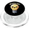 Watts Up Cute Electrician Light Bulb Car Watts Up Carino Elettricità Lampadina Cartoon Pun Elettricista PopSockets PopGrip per MagSafe