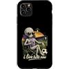 Cosmic Soccer Vibes Custodia per iPhone 11 Pro Max Divertente UFO Alien Soccer Field I Live Here Taro Bubble Tea