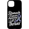Stomach Cancer Warrior Gifts for Women a Custodia per iPhone 15 Plus Consapevolezza del cancro allo stomaco Pervinca Novembre Cancro allo stomaco