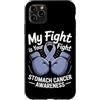 Stomach Cancer Warrior Gifts for Women a Custodia per iPhone 11 Pro Max Consapevolezza del cancro allo stomaco Pervinca Novembre Cancro allo stomaco