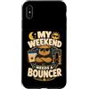 Jimbeels Custodia per iPhone XS Max My Weekend Needs A Bouncer umorismo riposo