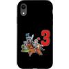 Medieval Renaissance Ren Faire Birthday Custodia per iPhone XR Medieval Knight Kid Età 3 Anni Compleanno