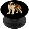 JustForDogLovers Illustrazione del cane San Bernardo PopSockets PopGrip Adesivo