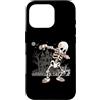 Funny Halloween Shirts Women Kids Men Sc Custodia per iPhone 16 Pro Halloween Ragazzi Uomini Dabbing Scheletro Skull Rib Cage Dab Dance