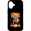 Funny Halloween Shirts Scary Gifts Men W Custodia per iPhone 16 Halloween Dabbing Scheletro Skull Rib Cage Dab Dance Pose