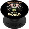 Wobblenaut Collective Axolotl Carino UFO Alieno Spazio Divertente PopSockets PopGrip Adesivo