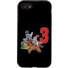 Medieval Renaissance Ren Faire Birthday Custodia per iPhone SE (2020) / 7/8 Medieval Knight Kid Età 3 Anni Compleanno
