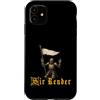 Medieval Renaissance Ren Faire Jousting Custodia per iPhone 11 Sir Render Surrender Divertente Cavaliere Medievale Meme